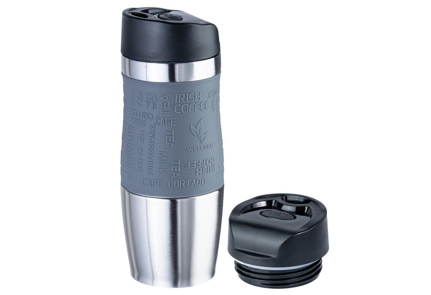 Wellgro Thermobecher Thermobecher 400 ml inkl. 1 Extradeckel Wellgro Thermobecher Thermobecher 400 ml inkl. 1 Extradeckel von Wellgro