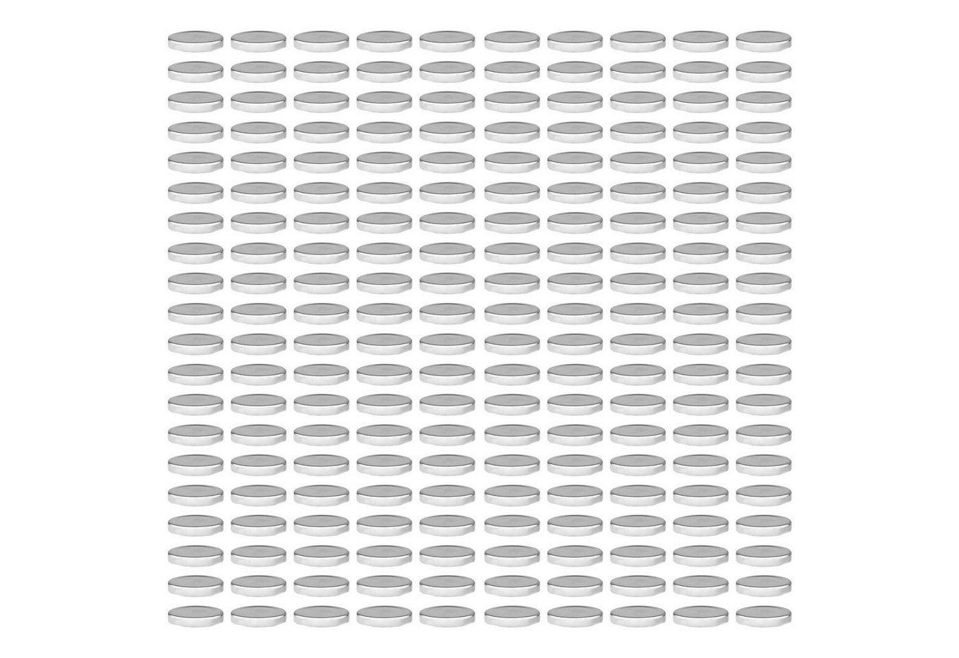 Wellgro Vorratsglas Einmachdeckel To 53 - silber, Metall, Ersatzdeckel für Einmachglas, (200-tlg) von Wellgro