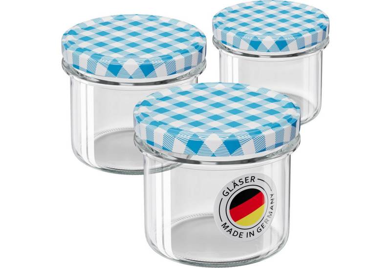 Wellgro Vorratsglas Einmachgläser mit Schraubdeckel 235ml - Deckel To 82, (25-tlg) von Wellgro