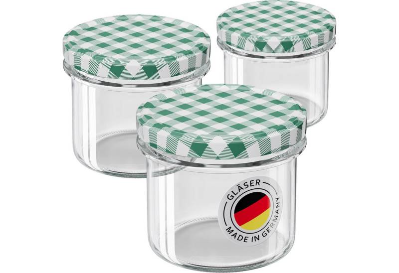Wellgro Vorratsglas Einmachgläser mit Schraubdeckel 235ml - Deckel To 82, (25-tlg) von Wellgro