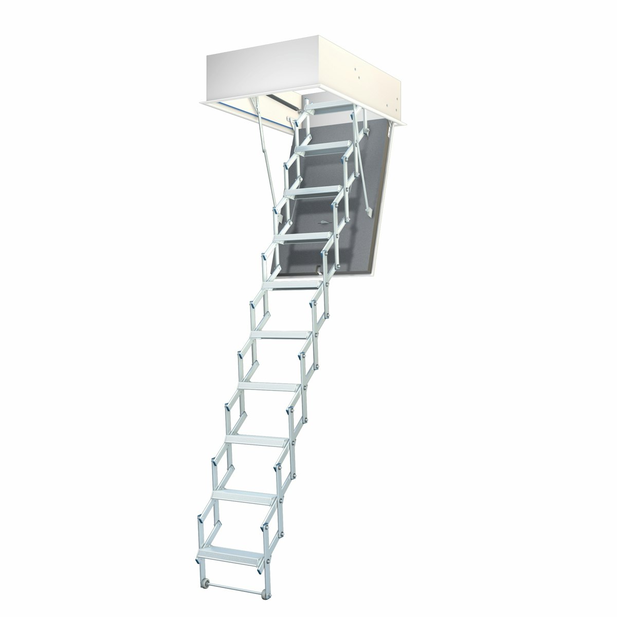 Wellhöfer Bodentreppe LiliPut - aus Aluminium mit Wärmedämmung 100 x 70 PH-Wärmeschutz - zertifizierte Passivhausdämmung, -Dichtung, -Anschluss 212 - 236 cm Wellhöfer Bodentreppe LiliPut - aus Aluminium mit Wärmedämmung 100 x 70 PH-Wärmeschutz - zertifizierte Passivhausdämmung, -Dichtung, -Anschluss 212 - 236 cm von Wellhoefer