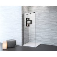 welltime by GEO Walk-in-Dusche, inkl. großem Regal in schwarz von Welltime By Geo