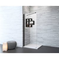 welltime by GEO Walk-in-Dusche, inkl. großem Regal in schwarz von Welltime By Geo