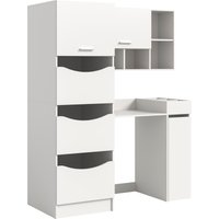 welltime Badmöbel-Set "FALAS, TOPSELLER, 4-teilig, Hauswirtschaftsraum Set, Breite 126 cm" Set, Wäschschrank, Waschmaschinenumbauschrank, Standregal, Hängeschrank, 4 Stk. tlg. von Welltime