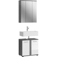 welltime Badmöbel-Set "LUCCA, 2- teilig, TOPSELLER, Waschbeckenunterschrank, Spiegelschrank" Set, bestehend aus: 1x Waschbeckenunterschrank & 1x Spiegelschrank, 2 Stk. tlg. welltime Badmöbel-Set "LUCCA, 2- teilig, TOPSELLER, Waschbeckenunterschrank, Spiegelschrank" Set, bestehend aus: 1x Waschbeckenunterschrank & 1x Spiegelschrank, 2 Stk. tlg. von Welltime