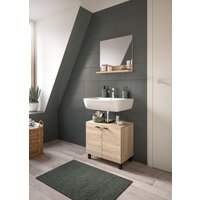 welltime Badmöbel-Set "Tampa, best. aus Waschbeckenunterschrank und Spiegel, Breite 57cm," Set, 2 Stk. tlg. von Welltime