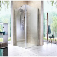 welltime Eckdusche "Florenz 2.1", Hebe-Senk-Mechanismus, barrierefrei einbaubar, mit Drehtüren welltime Eckdusche "Florenz 2.1", Hebe-Senk-Mechanismus, barrierefrei einbaubar, mit Drehtüren von Welltime