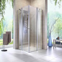 welltime Eckdusche "Florenz 4.2", Hebe-Senk-Mechanismus, barrierefrei einbaubar, mit Drehtüren welltime Eckdusche "Florenz 4.2", Hebe-Senk-Mechanismus, barrierefrei einbaubar, mit Drehtüren von Welltime