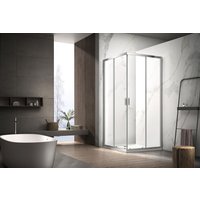 welltime Eckdusche "New Summer" Milchglas von Welltime