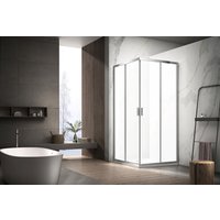 welltime Eckdusche "New Summer" Milchglas von Welltime