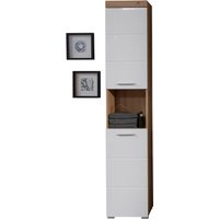 welltime Hochschrank "Avena" Badschrank mit 2 Türen & 1 Fach - (B/T/H) 37/31/190 cm von Welltime