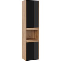 welltime Hochschrank "Torun Badezimmerschrank", Badschrank Schrank Breite 35 cm mit Glasfronten von Welltime