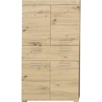welltime Midischrank "Avena" Standschrank mit 4 Türen, 1 Schublade - (B/T/H) 73/31/130 cm von Welltime