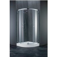 welltime Runddusche "Summer SET" Spar-Set, inkl. passender Duschtasse, mit leichtgängigen Schiebetüren, inkl. passender Duschwanne von Welltime