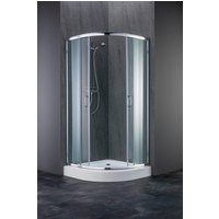 welltime Runddusche "Summer SET" Spar-Set, inkl. passender Duschtasse, mit leichtgängigen Schiebetüren, inkl. passender Duschwanne von Welltime