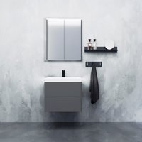 welltime Spiegelschrank "D-Line", Badmöbel, 61.4 cm breit, doppelseitig verspiegelt, LED-Beleuchtung von Welltime