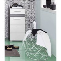 welltime Unterschrank "Toulon" Kommode mit 1 Tür & 1 Schublade - (B/T/H) 37/31/80 cm von Welltime