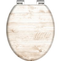 welltime WC-Sitz "Holz", mit Absenkautomatik, MDF, kratzfest von Welltime