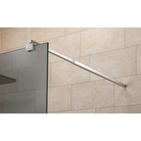 welltime Wandarm "Wandhalterung Walk In", (1 St.), Stabilisierungsstange 65-110 cm, für 5-8 mm Glasstärke von Welltime