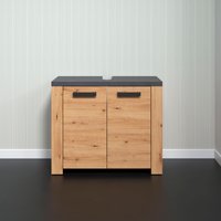 welltime Waschbeckenunterschrank "Ambres" Waschbeckenunterschrank mit 2 Türen - (B/T/H) 79/35/67 cm von Welltime