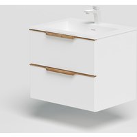 welltime Waschtisch "Amber", mit CORIAN-Acrylstein Waschbecken, massive Eichendetails welltime Waschtisch "Amber", mit CORIAN-Acrylstein Waschbecken, massive Eichendetails von Welltime