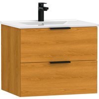 welltime Waschtisch "Athen Badezimmerschrank mit Softclose Funktion WC Bad" von Welltime