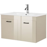 welltime Waschtisch "Florenz, Breite 60cm, 2 Tür, 2 Fächer, MDF-Front", Waschplatz mit 2 Türen,in verschiedenen Farben erhältlich, Badmöbel von Welltime