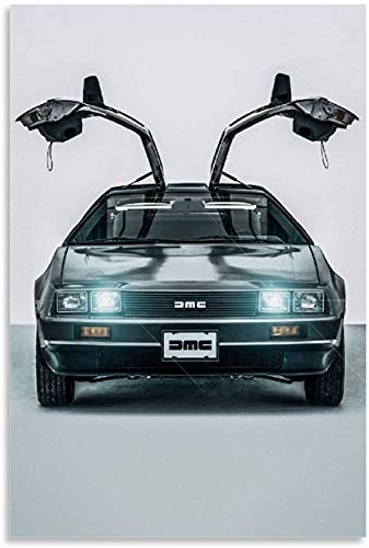 5D Diamant Painting Set FüR Erwachsene Und Kinder Film Delorean Auto und Bild Modern DIY Diamond Painting Kristall Strass Diamant Stickerei GemäLde 23.6"x35.4"(60x90cm) Kein Rahmen von Welmini