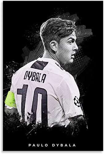 5D Diamant Painting Set FüR Erwachsene Und Kinder Paulo Dybala Poster Fußball Fußball DIY Diamond Painting Kristall Strass Diamant Stickerei GemäLde 23.6"x35.4"(60x90cm) Kein Rahmen von Welmini