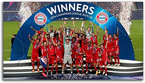 5D Diamant Painting Set FüR Erwachsene Und Kinder Sport Bayern München Fußballmeisterschaft Bild DIY Diamond Painting Kristall Strass Diamant Stickerei GemäLde 15.7"x19.7"(40x50cm) Kein Rahmen von Welmini