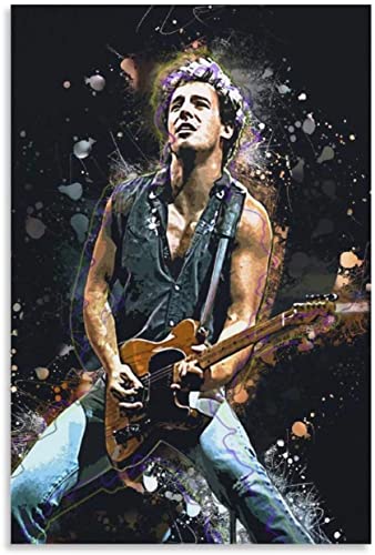 5d Diamond Painting Diamant Bilder FüR Erwachsene Und Kinder Bruce Springsteen berühmte Sängerin Young Canvas DIY Kreuzstich Arts Craft Kristall Strass Stickerei 15.7"x19.7"(40x50cm) Kein Rahmen von Welmini