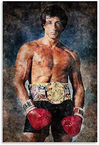 5d Diamond Painting Diamant Bilder FüR Erwachsene Und Kinder Rocky Balboa Der Champion-Film DIY Kreuzstich Arts Craft Kristall Strass Stickerei 23.6"x35.4"(60x90cm) Kein Rahmen von Welmini