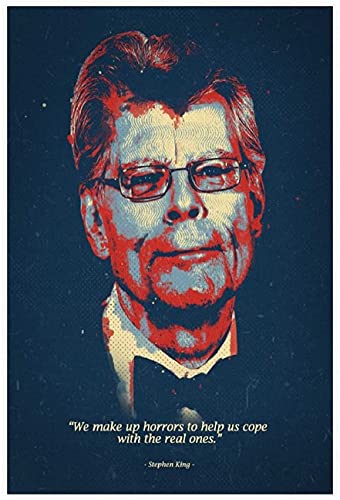 DIY 5d Diamant Malerei Kristall Strass Painting Stephen King Motivationszitate 1 Bild Stickerei Bilder Kunst Handwerk FüR Erwachsene Und Kinder 23.6"x35.4"(60x90cm) Kein Rahmen von Welmini