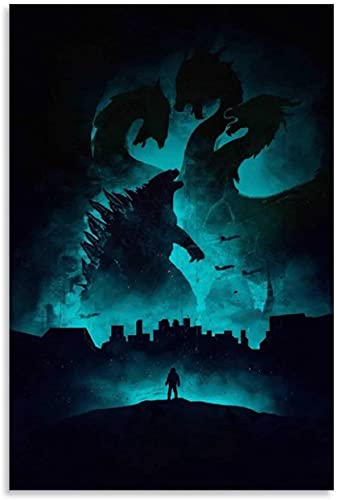 DIY Erwachsene Und Kinder Diamant Malerei Painting Kits Vollbohrer Godzilla Anime und Picture Modern 5d Strass Bild Kristall Kunsthandwerk 15.7"x19.7"(40x50cm) Kein Rahmen von Welmini