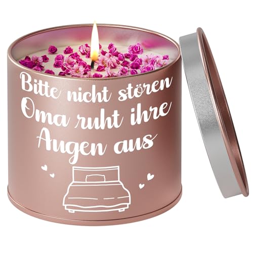 Geschenk Oma, Duftkerzen in Metalldosen Geschenke für Oma, Oma Geschenke zum Geburtstag, Weihnachten/Muttertag Geschenk für Oma-3 von Welsky