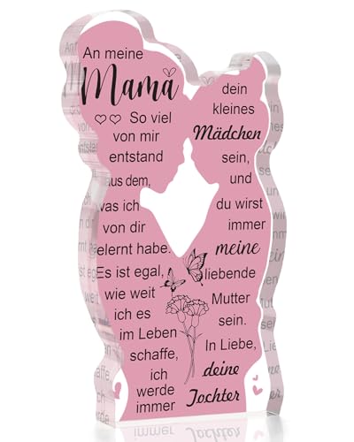 Welsky Mama Geschenk, Geburtstagsgeschenk für Mama Acryl Plakette, Geburtstag Muttertag Weihnachten Danke Ruhestand Geschenke für Mama Mutter, Personalisierte Geschenke Acryldekoration in Sonderform Welsky Mama Geschenk, Geburtstagsgeschenk für Mama Acryl Plakette, Geburtstag Muttertag Weihnachten Danke Ruhestand Geschenke für Mama Mutter, Personalisierte Geschenke Acryldekoration in Sonderform von Welsky