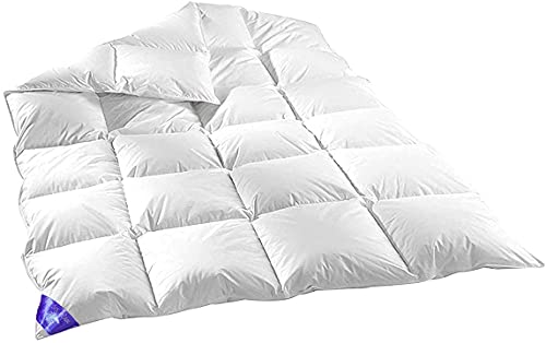 100% Natur Daunen Federn 135x200cm Verschiedene FÜLLUNGEN Bettdecke, Decke, Bettdecken, Ballondecke, Daunenflaum, Decken (135X200_EXTRA WARM (1600GR)) von Welt der Träume