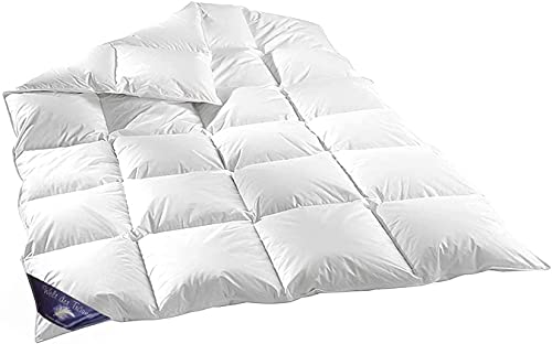 Welt-der-Träume Qualität Daunen Decke Bettdecke 155x220 cm (verschiede Füllgewichte) (100% Baumwolle, 1200 Gr. (155x220 cm)) von Welt-der-Träume
