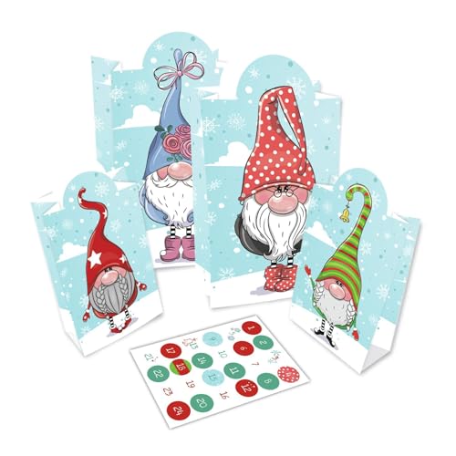 Adventskalender-Tüten zum Selbstbefüllen "Wichtel" von Weltbild