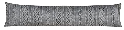 Weltbild Zugluftstopper "Strickoptik" Grau, 20 x 90 cm (Grösse: 20 x 90 cm) von Weltbild