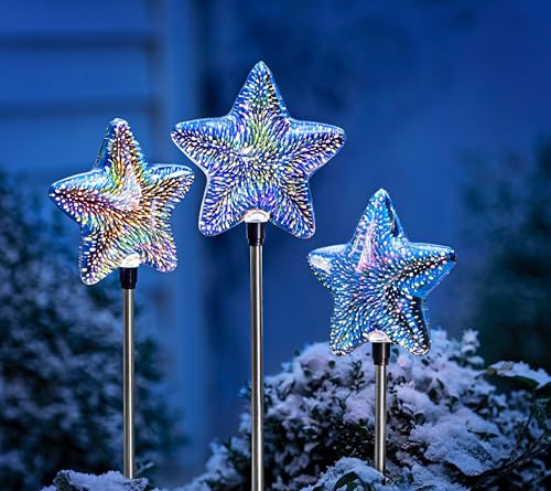 Weltbild LED-Gartenstecker Sternenfunkeln, 3er-Set, Outdoor-Batteriebox mit An-/Ausschalter und 6-Stunden-Timer, Kabellänge bis zum ersten Gartenstecker 100 cm Weltbild LED-Gartenstecker Sternenfunkeln, 3er-Set, Outdoor-Batteriebox mit An-/Ausschalter und 6-Stunden-Timer, Kabellänge bis zum ersten Gartenstecker 100 cm von Weltbild