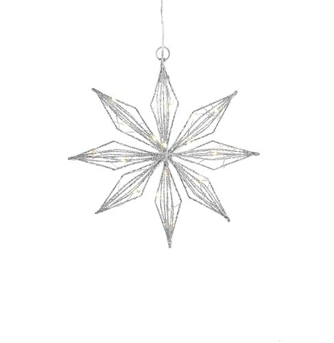 Weltbild LED-Hängedeko Stern Silver Shine (Größe: 20 cm) von Weltbild