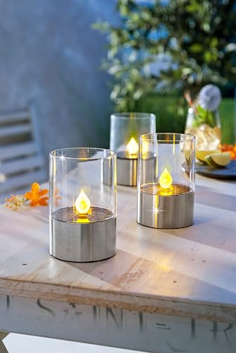 Weltbild Solar-Tischleuchten "Flame" 3er-Set von Weltbild