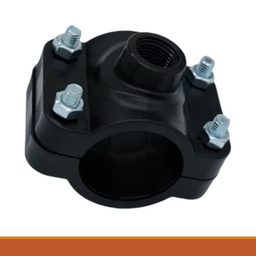 PE/PP Anbohrschellen | Anbohrschellen mit Verstärkungsring | Profec Drilling Clamp | Durchmesser x Innengewinde | Innengewinde verstärkt (50 mm x 1 Zoll) von WeltenMarkt