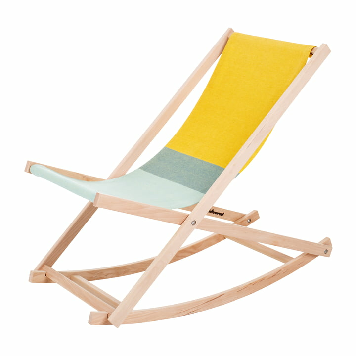 B-Ware Weltevree Beach Rocker Schaukelstuhl Gartenstuhl Strandstuhl Faltstuhl Grün Gelb B-Ware Weltevree Beach Rocker Schaukelstuhl Gartenstuhl Strandstuhl Faltstuhl Grün Gelb von Weltevree