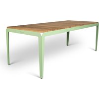 Weltevree - Bended Table Wood Outdoor, 220 cm, blassgrün von Weltevree