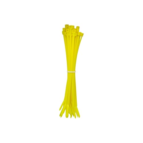 Kabelbinder Orange 100 Stück, 140 mm x 3,6 mm mit 18 kg Zugfestigkeit aus Nylon 66, permanent schließend WeltiesSmartTools von WeltiesSmartTools