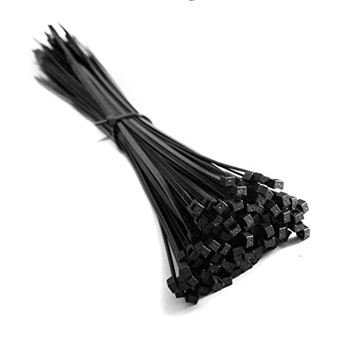 Kabelbinder schwarz 160mm x 2,5mm 100 Stück PA cable tie UV-beständig Permanent schließend nicht wiederverschließbar WeltiesSmartTools von WeltiesSmartTools