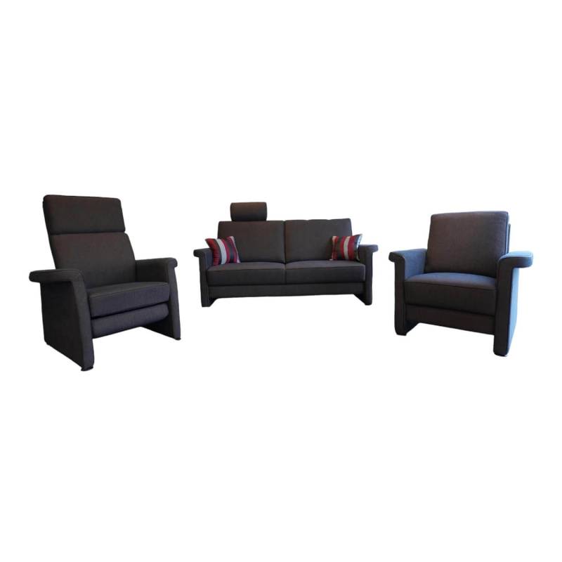 Polstergruppe York 520  Sofa 2,5 Sitzig, Sessel, Funktionssessel Stoff Bezug Dun... von Wemafa