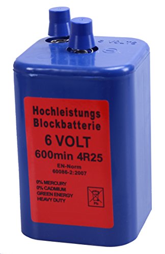 Blockbatterie Blau IEC 4R25 6V 7Ah Quecksilberfrei Batterie Hochleistungsbatterie Blockbatterie Blau IEC 4R25 6V 7Ah Quecksilberfrei Batterie Hochleistungsbatterie von Wemas